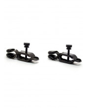 Pinze / Morsetti per Capezzoli con Serraggio Regolabile in Metallo Nero