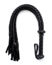 Frusta BDSM Gatto a Nove Code Intrecciate in Ecopelle 75 cm. 