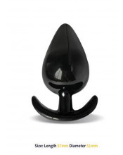 Plug Anale Alphona M Nero 9.7cmx5.1cm