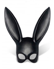 Bunny Mask - Maschera con Orecchie da Coniglio per Pratiche Bondage e BDSM Nero