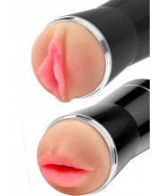 Masturbatore Doppio a Forma di Vagina e Bocca