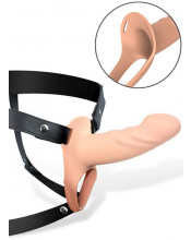 Fallo Cavo Strap-On Silicone Carne Taglia S