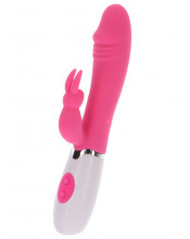Funky Rabbit - Vibratore Rabbit in Silicone 19 x 3 cm. Rosa