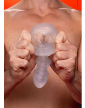 The Fucker Fxxx - Guaina con Rilievi 17 x 5,4 cm. Trasparente