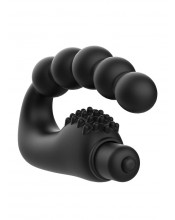Stimolatore Vibrante Prostata e Perineo in Silicone 11 x 2,5 cm. Nero