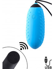 Ovetto Vibrante G4 in Silicone Azzurro Ricaricabile con USB