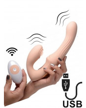 Fallo Indossabile Vibrante Senza Lacci con Telecomando USB Ricaricabile 