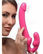 Fallo Indossabile Senza Lacci con Doppia Vibrazione 19 x 3,8 cm