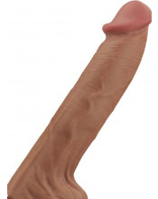 Dildo Mulatto Ermanno con Pelle Scorrevole e Ventosa 34 x 6,6 cm