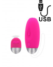 Ovetto Wireless Funky Remote Egg in Silicone 7,9 x 3,4 cm. Fucsia Ricaricabile