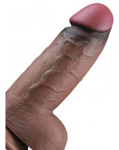 Fallo Gennarino con Pelle Scorrevole e Ventosa Marrone 23,5 x 7 cm