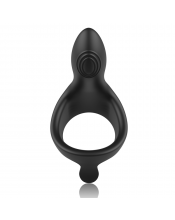 Stimolatore Vibrante in Silicone per Glande e Perineo USB Nero