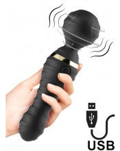 Massaggiatore Vibrante in Silicone FREEDO Nero