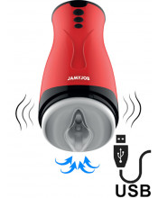 Masturbatore Automatico Turbo Dameron con Aspirazione e Vibrazione USB Ricaricabile