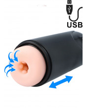 Masturbatore M1 con Vibrazione, Risucchio ed Effetto Spinta Ricaricabile USB.