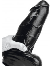 Fallo Realistico Gigante Panzer XL con Aggancio Vac-U-Lock 29,5 x 9 cm. Nero