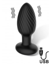 Plug Anale con Vibrazione Movimento Twister e Telecomando