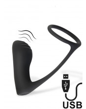 Plug Anale Vibrante con Anello per Testicoli 11x 5 cm