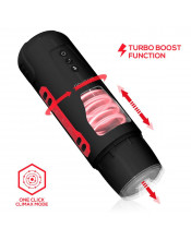 Masturbatore Automatico Pyro con Spinta, Rotazione e Gemiti