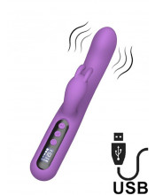 Vibratore Rabbit Violet con Display Digitale 13 x 3,5 cm