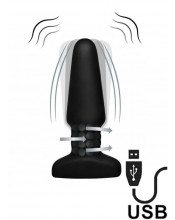 Plug Anale Vibrante con Effetto Leccata di Ano Ricaricabile USB 12 x 4 cm