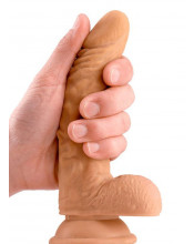 Fallo Ultra Realistico Sam con Testicoli 18 x 3,5 cm. color Carne