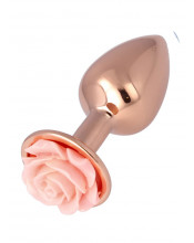 Plug Anale N.27 con Rosa Taglia S 7,2 x 2,7 cm