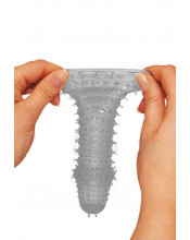 Guaina Fallica Trasparente Timeless con Setole e Rilievi Stimolanti