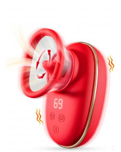 Pompa Lecca Clitoride e Capezzoli con Vibrazione USB Ricaricabile