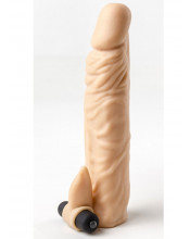 Guaina Pene Realistica S4 20 cm con Vibrazione