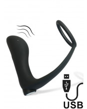 Vibratore Prostatico Tabruk con Anello per Testicoli