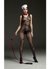 Catsuit Tuta sexy "ELLA" Taglia Unica Elasticizzata (36-48) Nero