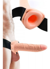 Fallo Strap-on Realistico Real Rapture Cavo per Uomo o Donna 20 x 5 cm.