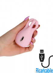 Polipetto Rosa Stimolatore Clitoride Ricaricabile USB 9 x 5 cm.