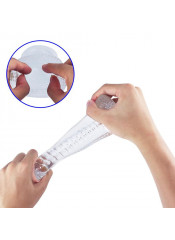 Masturbatore Trasparente Morbido e Flessibile Hannx2