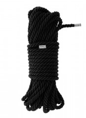 Corda Nera con Finitura in Seta per Bondage BDSM e Shibari 10 MT