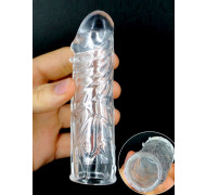 OMAGGIO Guaina Ingrossa Pene Stimolante Trasparente