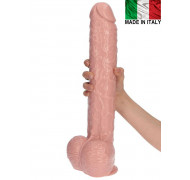 Omaggio fallo realistico gigante Made in Italy color carne con ventosa 40 x 6,6 cm.