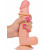 Fallo Ultra Realistico Slidy in Dual Density con Pelle Scorrevole 20 x 4,2 cm. color Carne