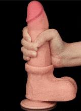 Dildo Realistico Doppio Strato con Pelle Scorrevole Bennett 20 x 4,3 cm 