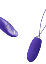 Ovetto Vibrante con Telecomando Ricaricabile USB 7 x 2,8 cm.