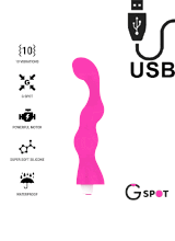 Vibratore Punto G George in Silicone Flessibile 20 x 3 cm. Rosa Ricaricabile